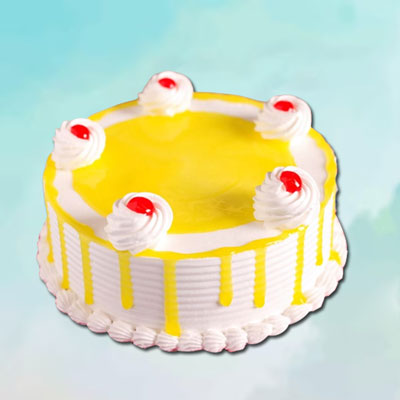 "Round shape Pineapple cake - 1kg - Click here to View more details about this Product